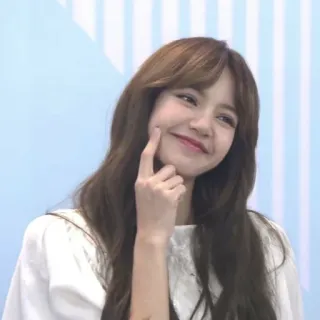 🐈 5f1b7f13 Lisa Lisa, K-pop, singer, celebrity, idol, smile, woman telegram sticker