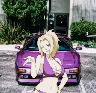 💜 a1d5e011 Tsunade Naruto Anime, Bikini, Auto, Tsunade, Naruto telegram sticker