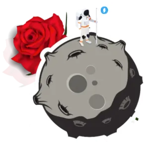 OasisSpaceRoses telegram stickers