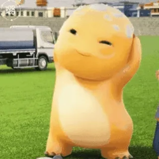 🍼 a33db7ea cartoon, character, orange, cute, friendly telegram sticker