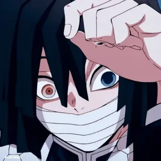 🐍 253a12d0 Obanai Iguro Demon Slayer アニメ, 鬼滅の刃, 伊黒小芭内, キャラクター, 漫画 whatsapp sticker