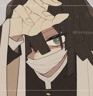 🐍 eaf2591b @mnmnpiya アニメ, アート, 漫画, ポートレート whatsapp sticker