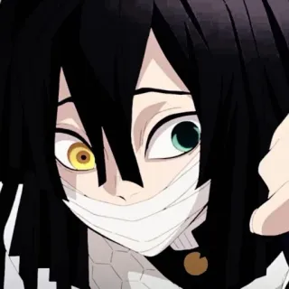 📓 03fc95d0 Obanai Iguro Demon Slayer Anime, Demon Slayer, Obanai Iguro, Manga, Charakter whatsapp sticker