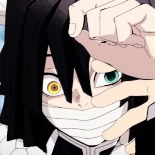 📓 1ad0007a Obanai Iguro Demon Slayer Obanai Iguro, Demon Slayer, Anime, Manga, Charakter, Augen whatsapp sticker