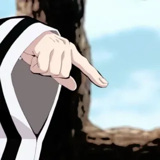 📓 36a5ab87 Hand, Zeigen, Finger, Anime, Ärmel whatsapp sticker