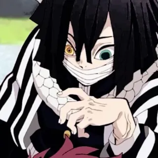 📓 47b8ad15 Obanai Iguro Demon Slayer Anime, Demon Slayer, Obanai Iguro, Charakter, Manga whatsapp sticker