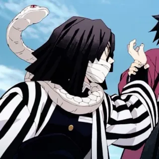 📓 700678e4 Obanai Iguro Demon Slayer Obanai Iguro, Anime, Demon Slayer, Schlange, Charakter, Hashira whatsapp sticker