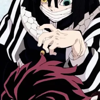 📓 c1d71558 Obanai Iguro Demon Slayer Anime, Demon Slayer, Obanai Iguro, Charakter, Schlange, Manga whatsapp sticker
