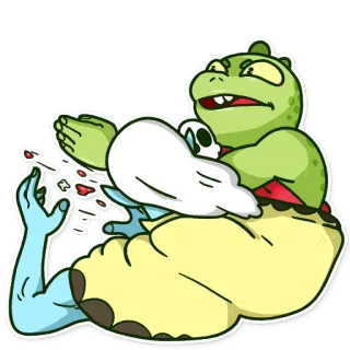 👋 563f9d63 quái vật, ảo mộng, kinh dị, sinh vật, đầu lâu, bạo lực, máu, quái vật telegram sticker