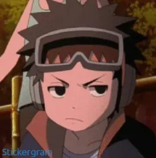 😒 03994632 Obito Uchiha Naruto Stickergram Аниме, Обито, Учиха, Наруто, Персонаж telegram sticker
