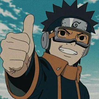 ✨ a3a9868c Obito Uchiha Naruto Anime, Pollice su, Personaggio, Ninja, Obito, Uchiha, Manga telegram sticker