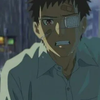 😿 17ef544d Anime, Karakter, Terluka, Penutup mata telegram sticker