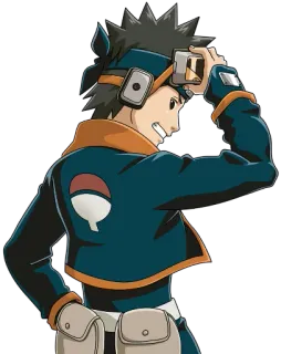 😁 4a6ae9cc Obito Uchiha Naruto anime, manga, ninja, uchiha, obito telegram sticker