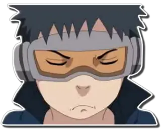 😤 75b729eb Obito Uchiha Naruto anime, obito, uchiha, naruto, character, angry telegram sticker