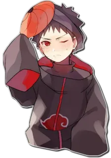 😤 aee55123 Tobi Naruto anime, manga, tobi, naruto, akatsuki telegram sticker