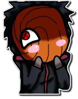 😈 de756ae5 Tobi/Obito Uchiha Naruto anime, naruto, tobi, obito uchiha, mask, uchiha clan telegram sticker