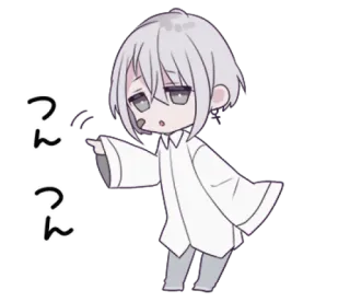 🍙 25ac181d っんっん 애니메이션, 치비, 만화, 귀여운, 졸린 telegram sticker