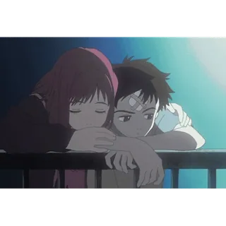 🫂 eea49396 anime, couple, love, sad, hug telegram sticker