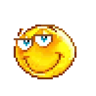 🕺 35834ee7 Emoji, Smiley, Expresión, Pixel art telegram sticker