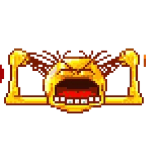 😫 cc712fda pixel art, arrabbiato, urlante, rabbia, angosciato, pixelato telegram sticker