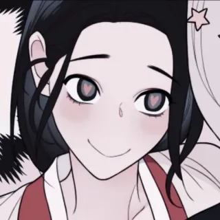 🌨 0142cc55 动漫女孩, 卡通, 可爱, 爱心眼, 贴纸, 插图 telegram sticker