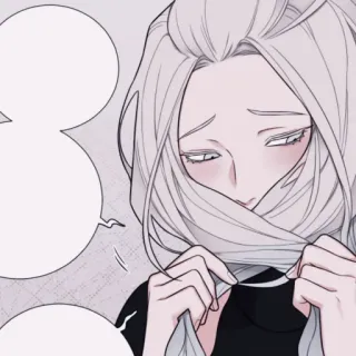 🌨 083196e8 悲伤, 动漫, 漫画, 女人, 哭泣, 情绪, 插画 telegram sticker