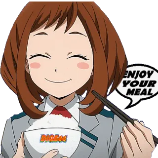 OCHAKO URARAKA @STIKERFORALL telegram stickers