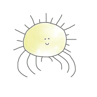 🕸 1acaa517 太阳, 卡通, 天气, 绘画, 可爱, 快乐 whatsapp sticker