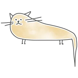 🦦 3a2a1ee4 猫, 动物, 宠物, 卡通, 绘画, 可爱 whatsapp sticker