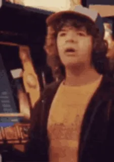 🖕 fc175d91 Dustin Henderson Stranger Things Dustin, Stranger Things, geschockt, Überraschung, lockige Haare, Teenager telegram sticker