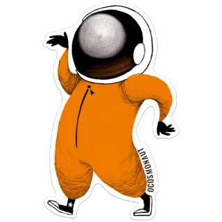 🕺 08c31061 OCOSMONAUT астронавт, космос, космос, космонавт, космический костюм, исследование whatsapp sticker
