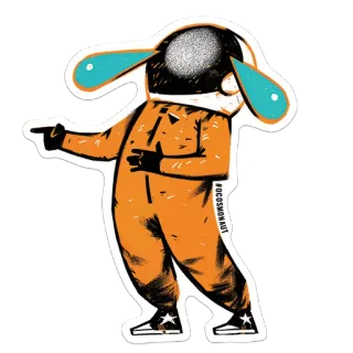 😂 d77ed463 #COSMONAUT астронавт, космос, космонавт, наклейка whatsapp sticker
