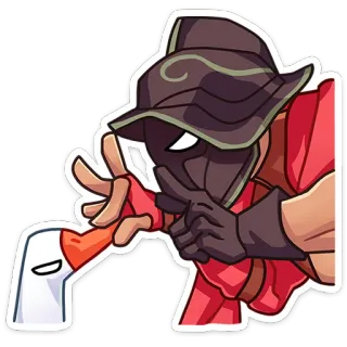 🤐 ab982724 스티커, 만화, 거위, 마스크 쓴 사람 telegram sticker