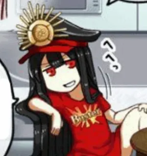 ☕️ 59983c40 Buster anime, manga, character, sticker, red, buster telegram sticker