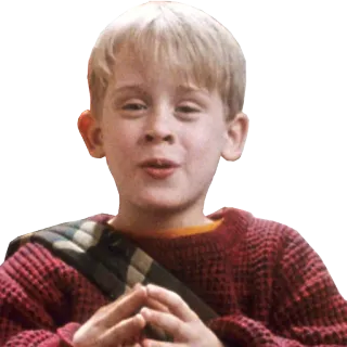 🙄 6d123ef2 Kevin McCallister Home Alone film, święta bożego narodzenia, kevin sam w domu, macaulay culkin, dziecko, zima, komedia telegram sticker