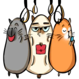 🚌 ccada616 햄스터, 동물, 귀여운, 만화, 웃긴, 디지털 아트 telegram sticker