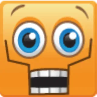 😧 21ac1e4c Emoji, Emoticon, Rosto, Chocado, Surpreso, Desenho animado, Expressão telegram sticker