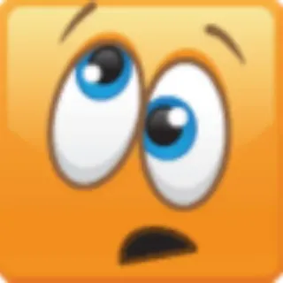 🤪 3ce88a5a Emoji, Expressão, Rosto, Preocupado, Ansioso, Desenho animado telegram sticker