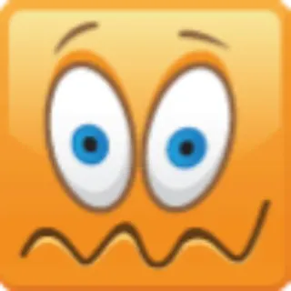 🤐 354d6f48 Emoji, Wyrażenie, Twarz, Kwadrat, Emocje, Kreskówka telegram sticker