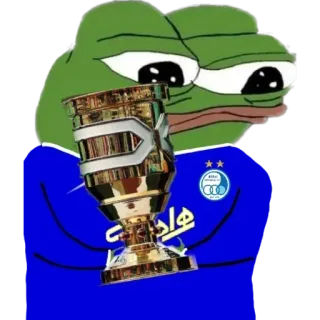 💙 21bf9423 Pepe the Frog Pepe, frog, internet meme, meme telegram sticker