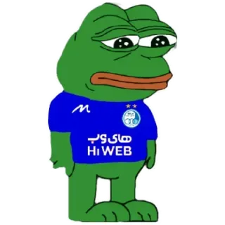 💙 5bd76fa5 Pepe the Frog های وب pepe, frog, meme, cartoon, internet meme telegram sticker