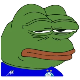 💙 8019a519 Pepe the Frog meme, frog, pepe, internet meme, sad frog telegram sticker