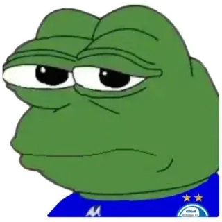 💙 a9c0b1ba Pepe the Frog pepe, frog, meme, sad, internet culture telegram sticker
