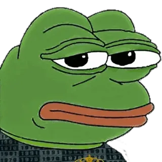 ⚽️ fcc86348 Pepe the Frog meme, frog, pepe, internet meme, sad frog telegram sticker