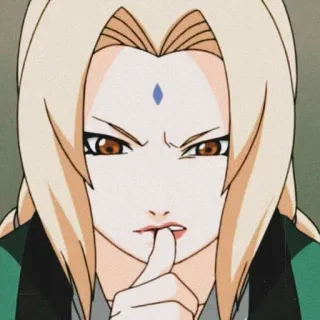 🤨 557e579c Tsunade Naruto Anime, Tsunade, Ninja, Hokage, Mujer, Serio whatsapp sticker