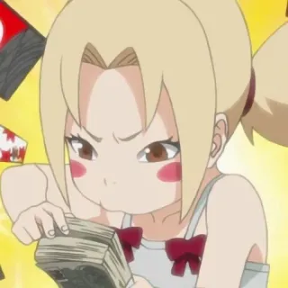 💵 59ce3bbd Tsunade Naruto Anime, Manga, Dinero, Ninja, Lindo whatsapp sticker