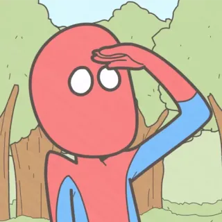 😳 57feea22 cartone animato, personaggio, saluto whatsapp sticker