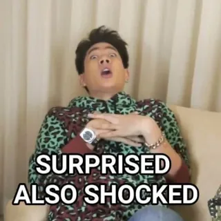 🙀 be4960b8 SURPRISED
ALSO SHOCKED sorprendido, impactado, expresión, reacción, hombre, gracioso telegram sticker