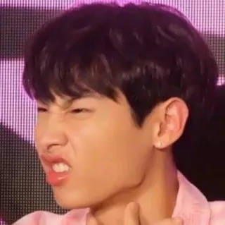 😁 d0cfc110 expresión facial, cara divertida, retrato, hombre, asiático, primer plano telegram sticker