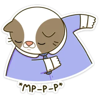 🤝 2bc5e9a8 *MP=P=P* 猫, 動物, かわいい, 漫画 telegram sticker